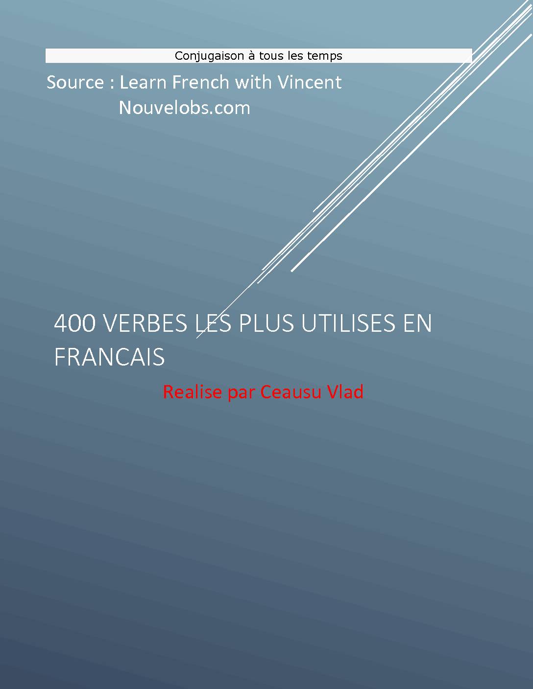 The 400 Most Used French Verbs