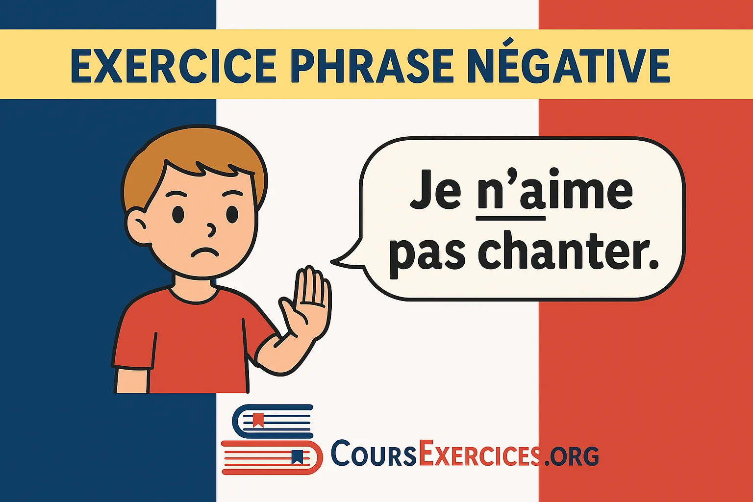 La phrase négative – Exercices d’entraînement