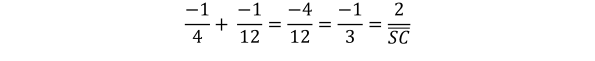KutoolsEquPic:
−1
4
+ 
−1
12
=
−4
12
=
−1
3
=
2

??


