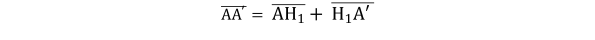 KutoolsEquPic:
A
A
′

= 

AH
1

+ 

H
1
A′ 
