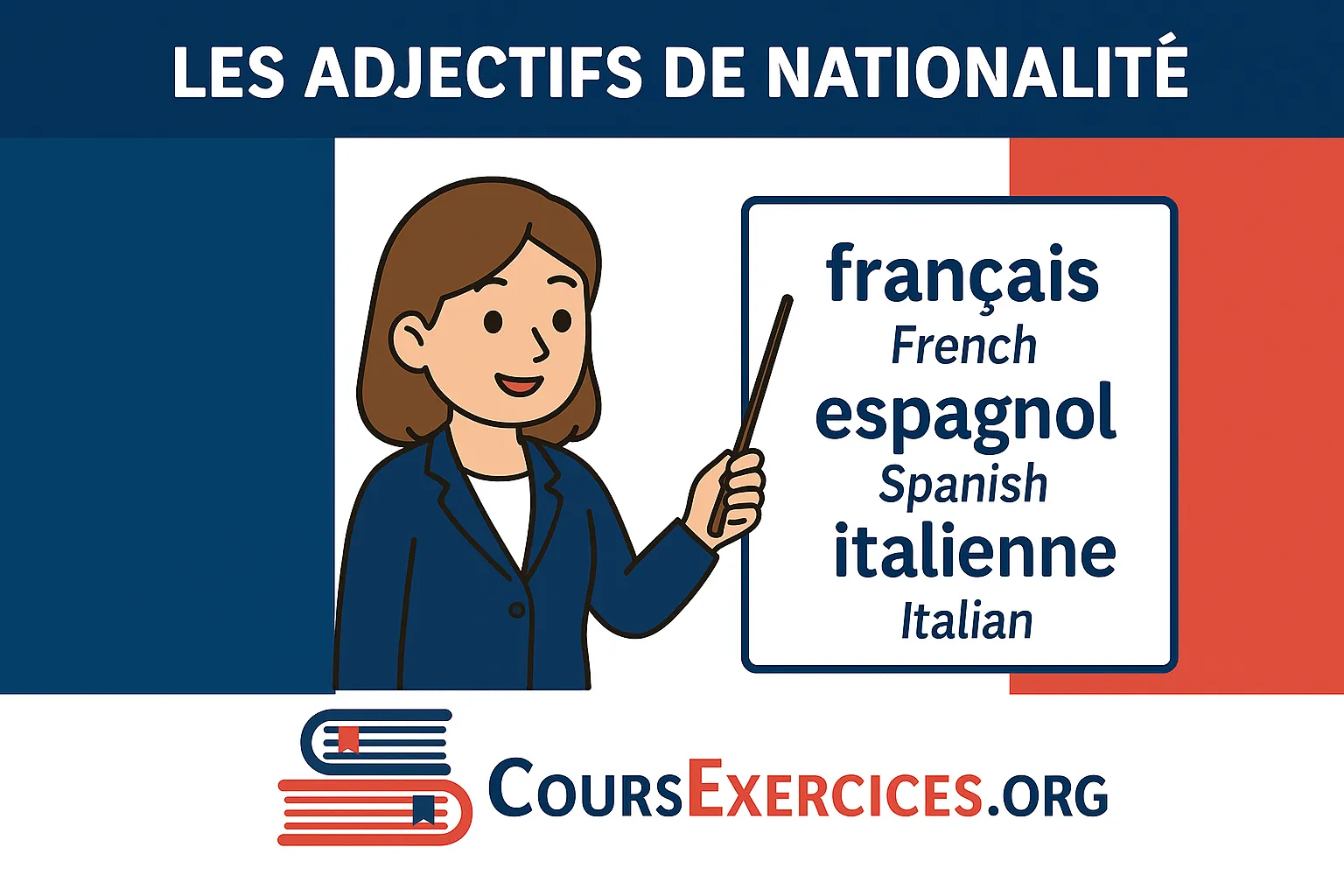 Les adjectifs de nationalité
